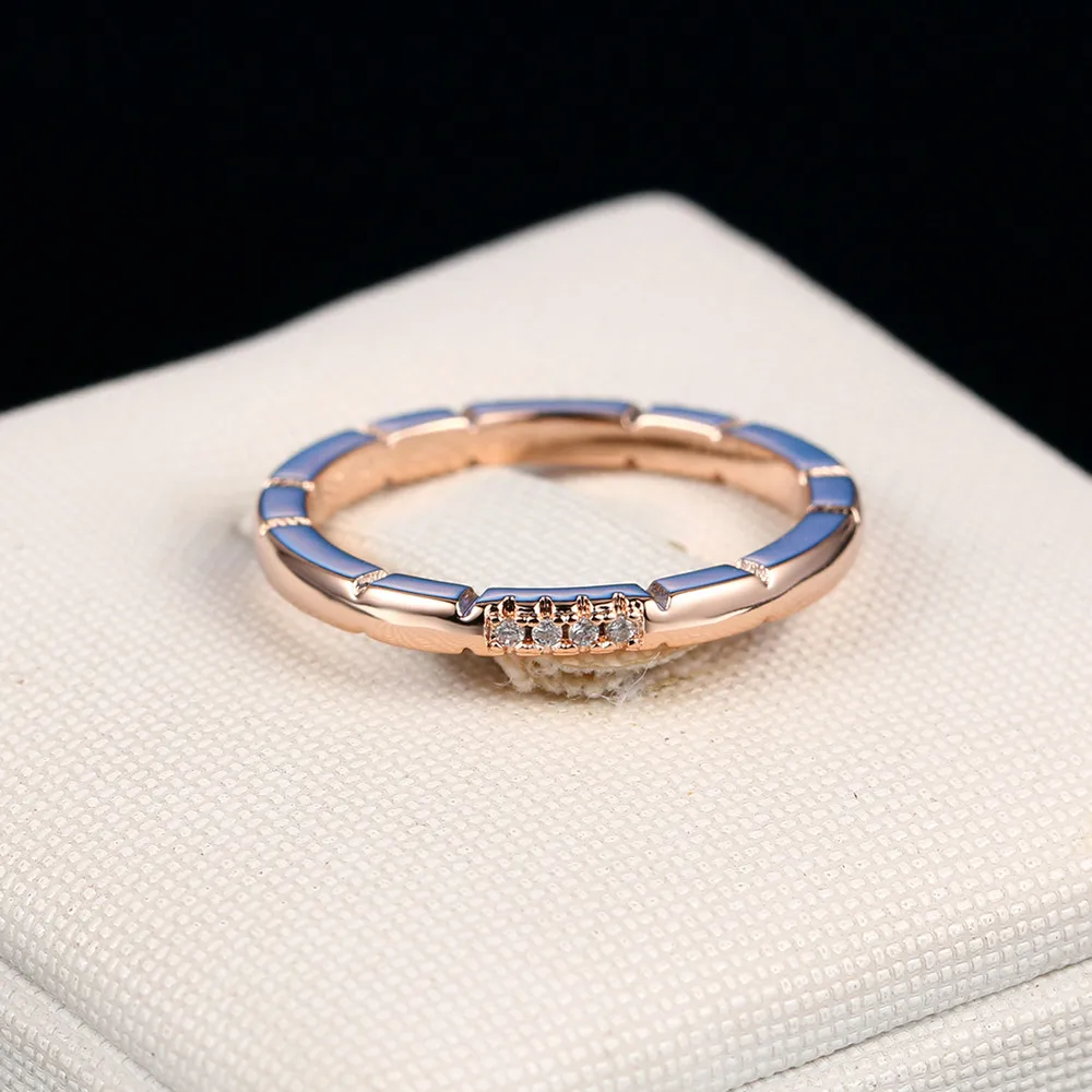 Top Quality Classical 18K Gold & White Gold Plated CZ Diamond Wedding Ring Wholesale For Women R493