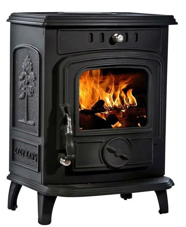 cheap cast iron wood burning fireplace, corner freestanding wood stove, modern designed stove