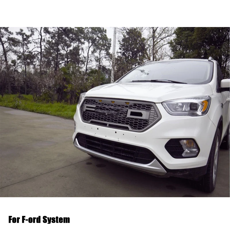 
ABS Car Front Racing Grille Raptor Grills for Kuga Escape 2017 2018 2019 