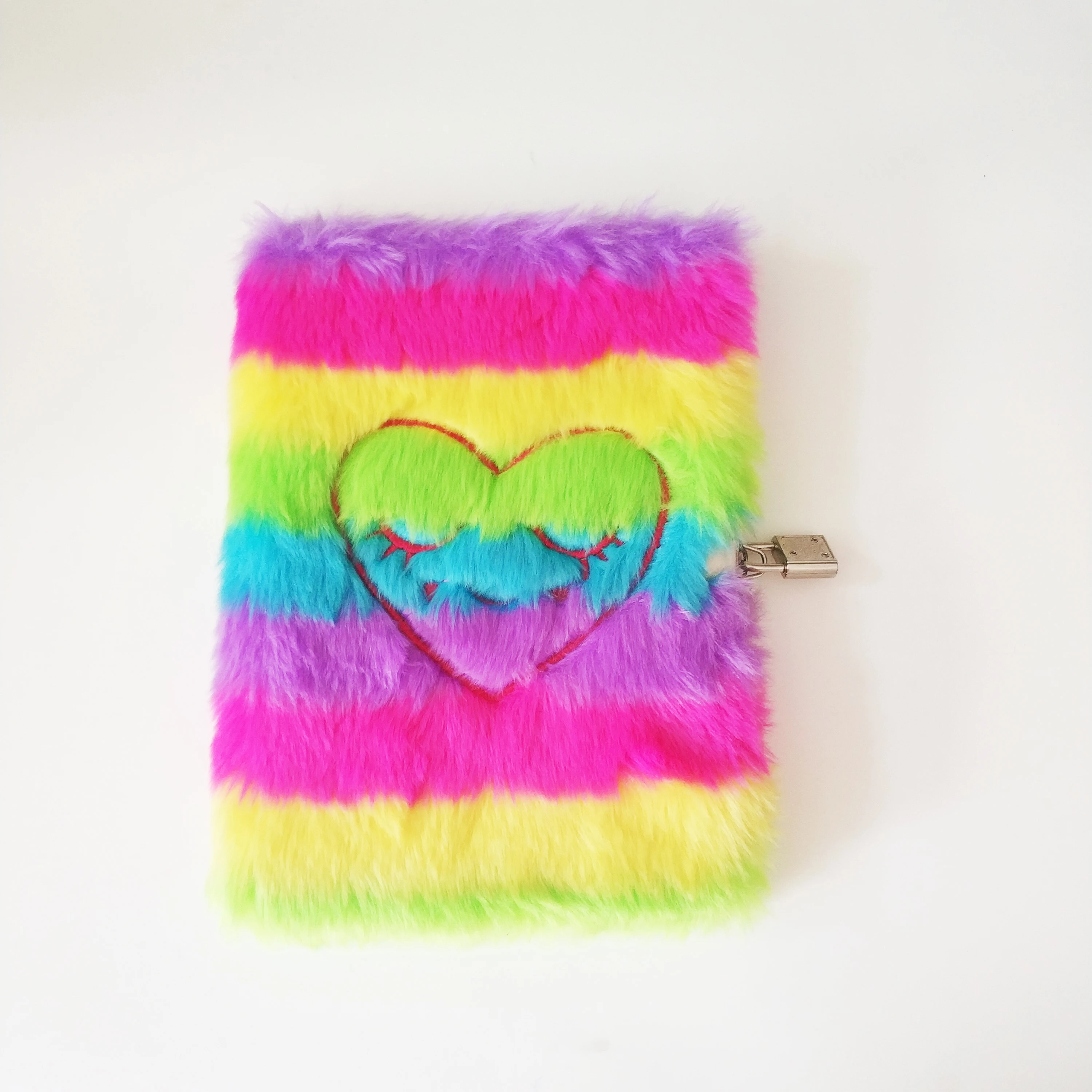 New design kids popular cartoon  Fluffy  hardcover notebook with lock