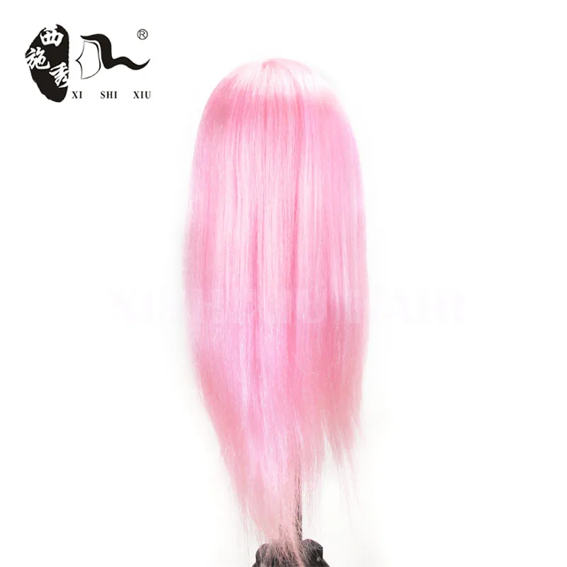 Artificial synthetic fiber hair treatment Hair Extension mannequin training head with hair Beauty Star-Mannequin Head