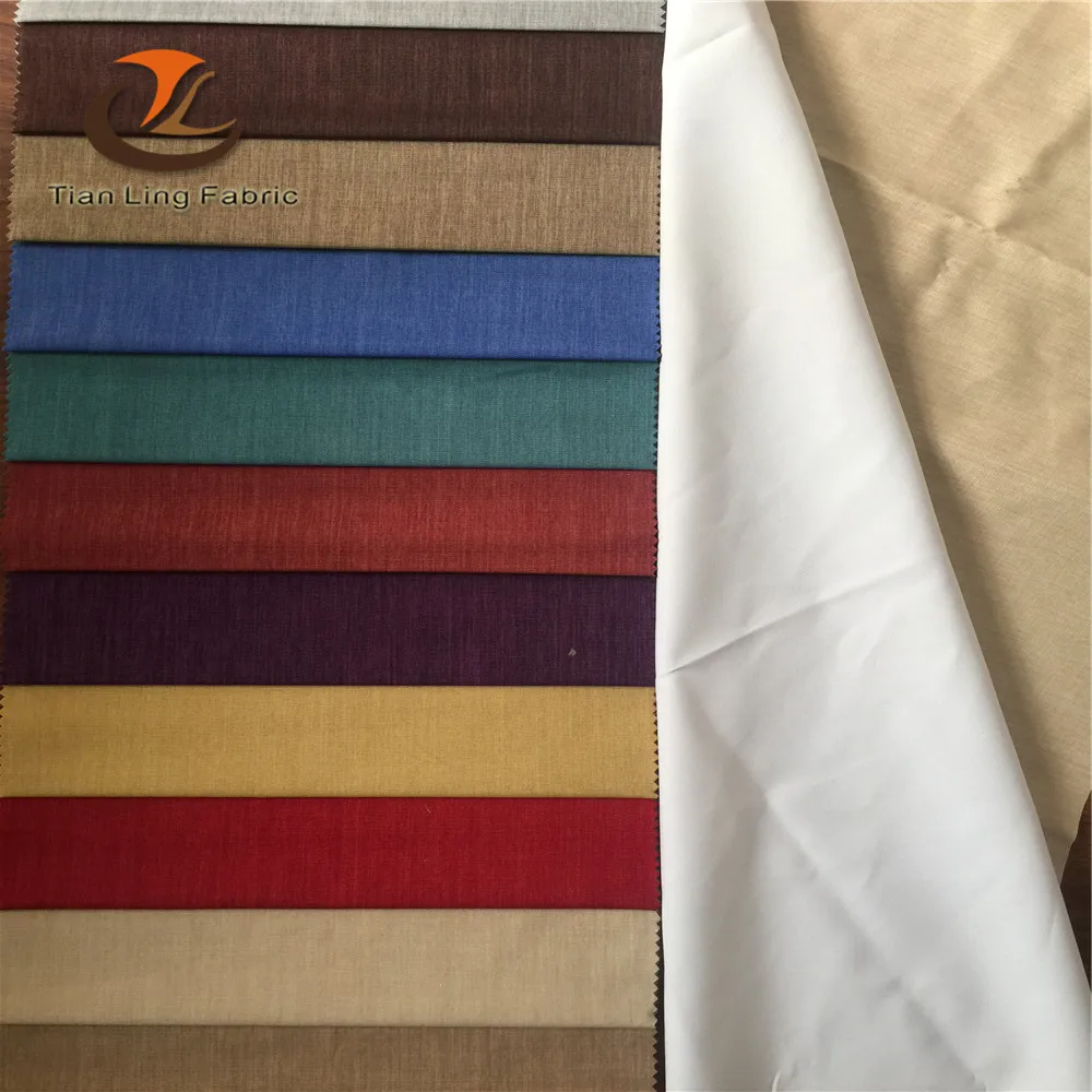 hot sale 3 pass polyester linen blackout curtain fabric