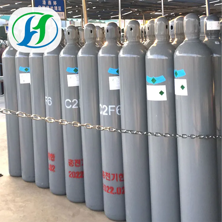 
99.999% Purity Halocarbon116 Refrigerant Gas Hexafluoroethane C2F6 for Semiconductor 