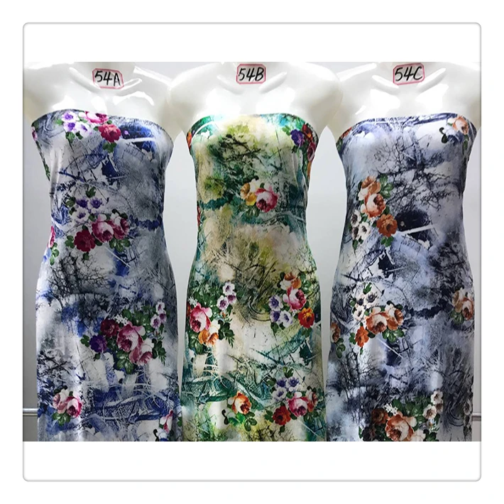 good quality rayonne fabric digital printed 100% reyon fabric telas viscosa for dress