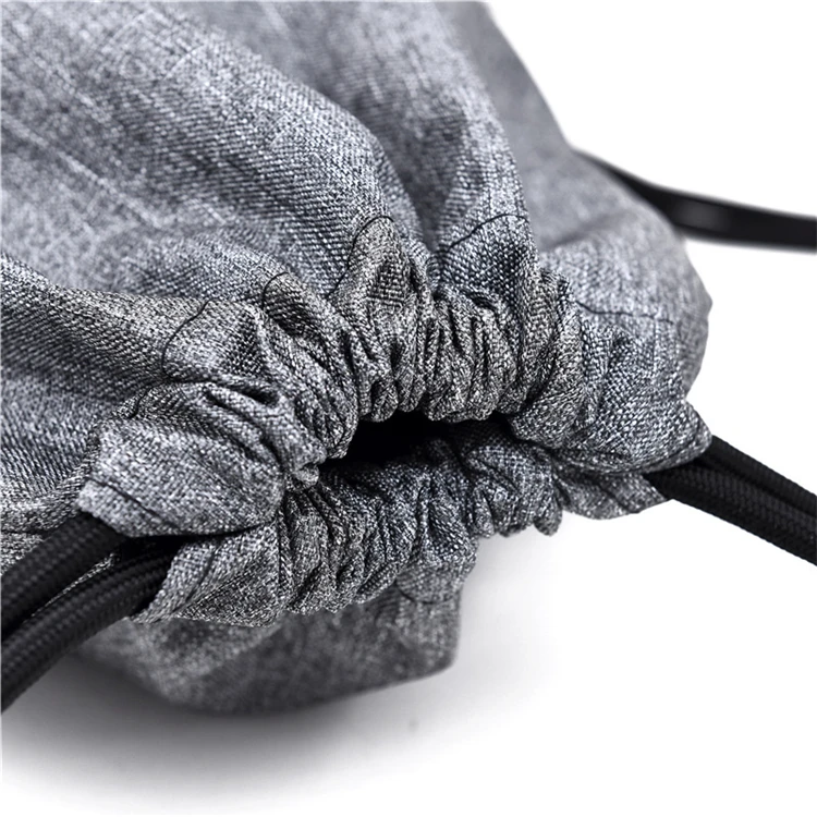 Grey String Bags Gym Drawstring Bag