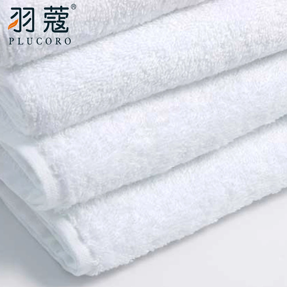 Hotel Towel Set White 21S 100%Cotton Hand Face Bath Hilton Hotel Towels Plain White