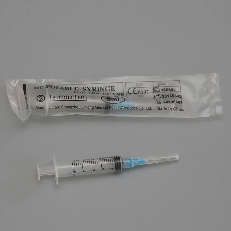 jiangsu best medical product 5ml syringe from jinlong plastic