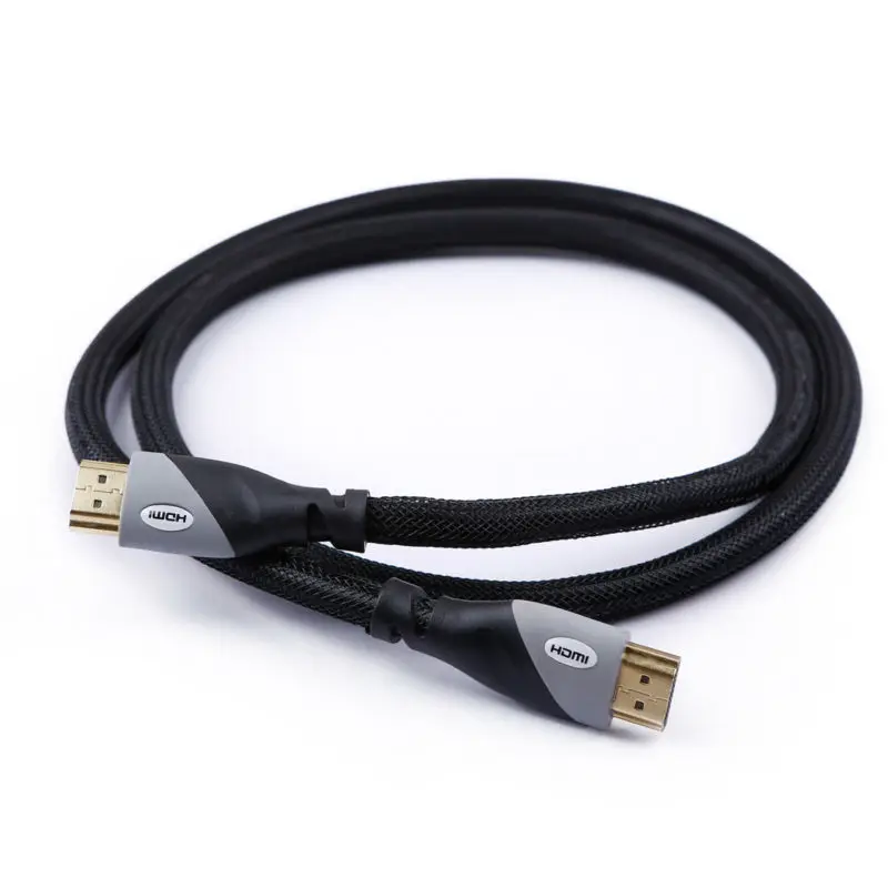 Кабель HDMI XANUAN, серый и черный, нейлоновая оплетка от 1 м до 50 м, совместимый с HDMI