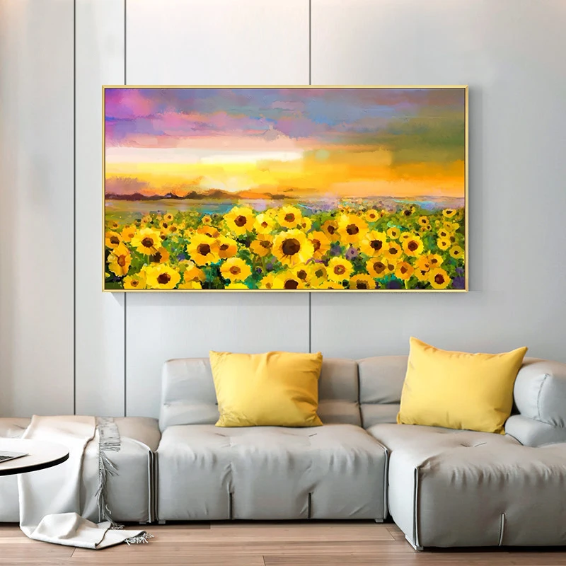 
modern acrylic flowers oil paintings interior wall flower painting 
