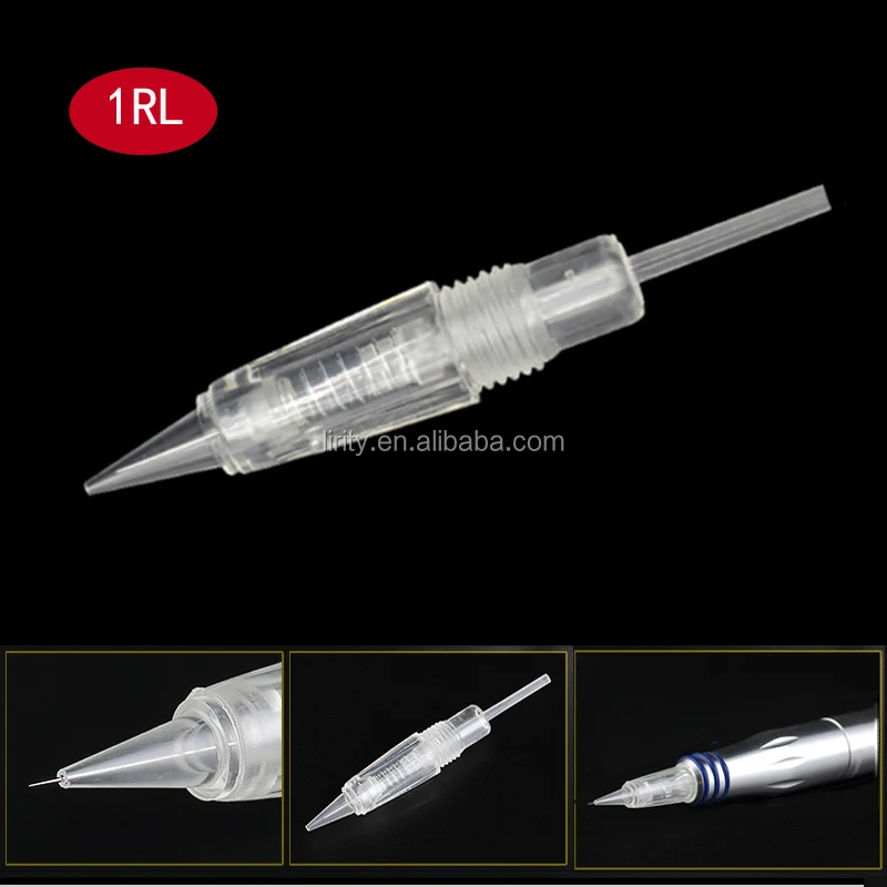 Disposable Sterilized micro needle permanent makeup needle 1RL for digital professional eyebrow lip liner MTS tattoo machine