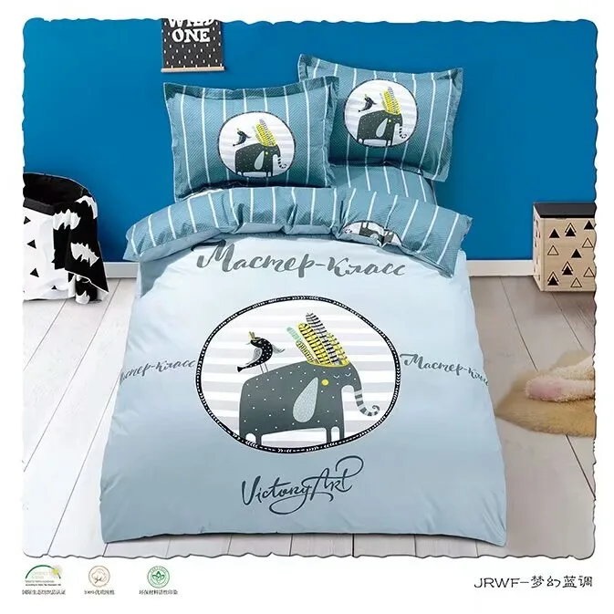 good quality bedding set bed linen with pillows for wholesale