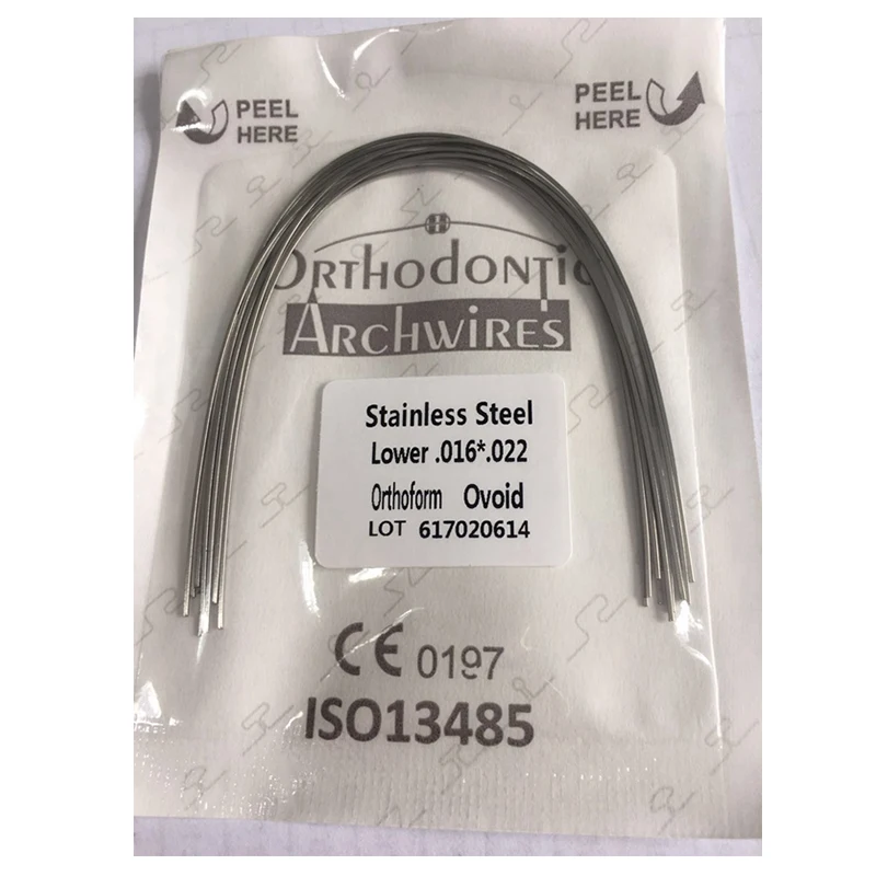 
Dental Archwires Orthodontic Stainless Steel Square Rectangle Wires 