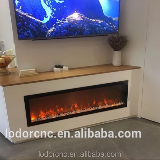 1500mm large decorative electric fireplace with optional wood,pebbles or crystal