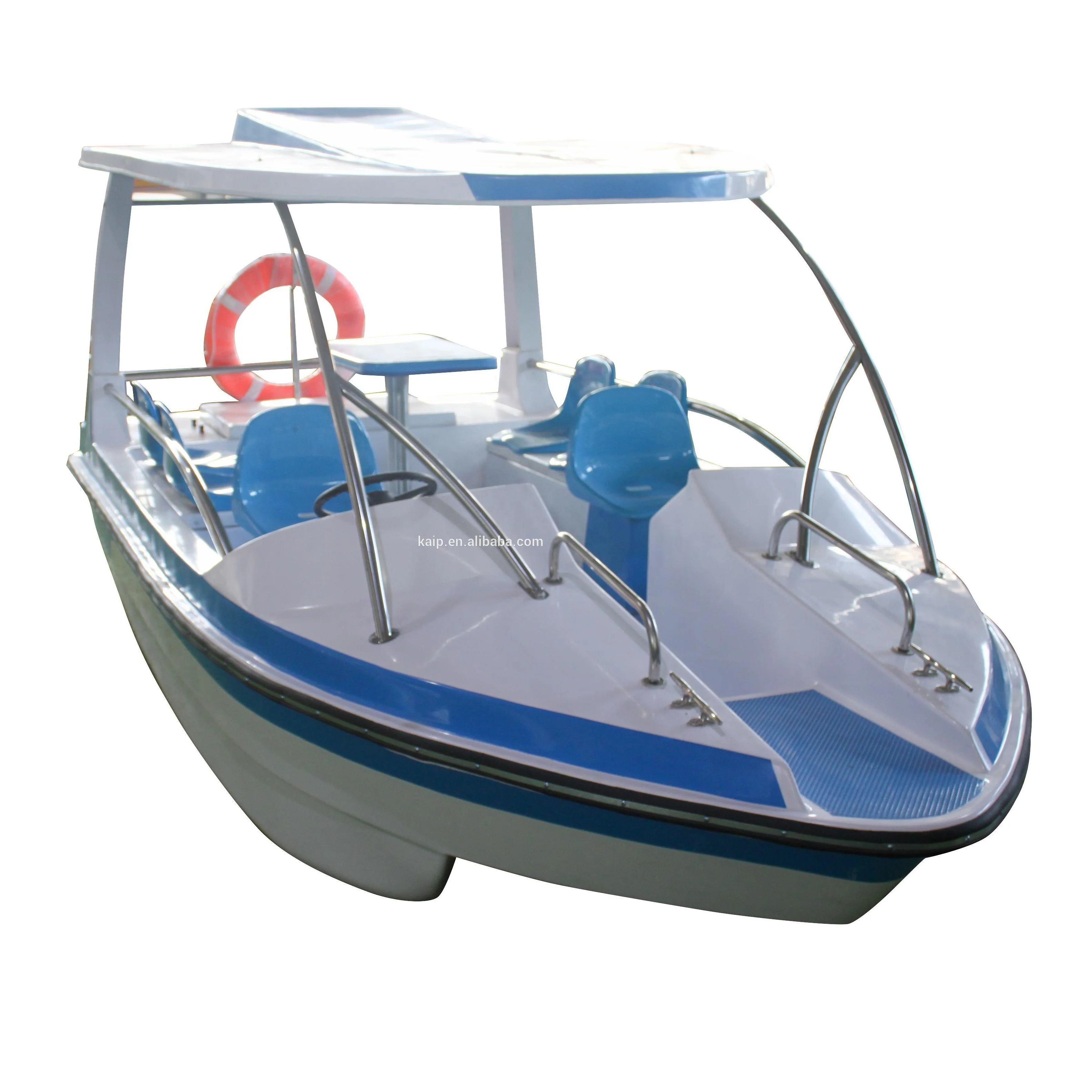 
8 passager Electric leisure fiberglass boat for park 