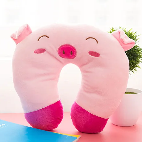 Cute Cartoon U-shaped Pillow Napping Plane Travel U Shape Neck Pillows