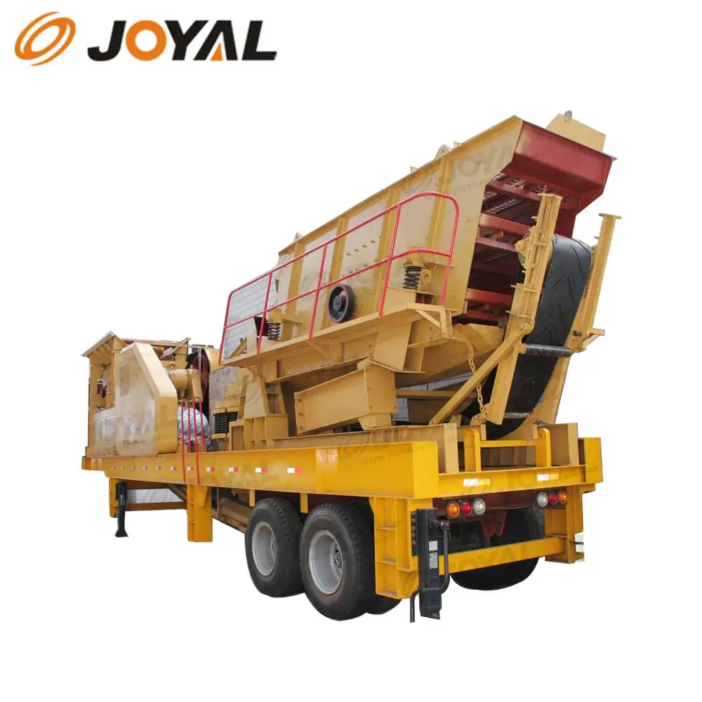 Joyal crushing plant cone mobile crusher reduces the cost of material transportation