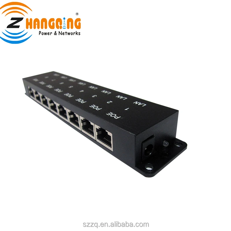 8 Port Passive PoE And 802.3af/at Injector Universal PoE Midspan For MikroTik Accessories