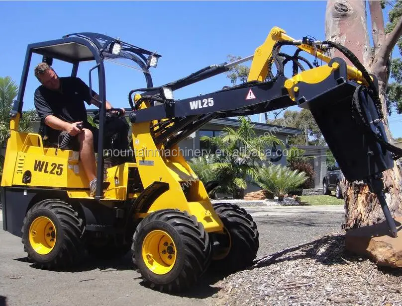 High effecency narrow small garden wheel loader WL25