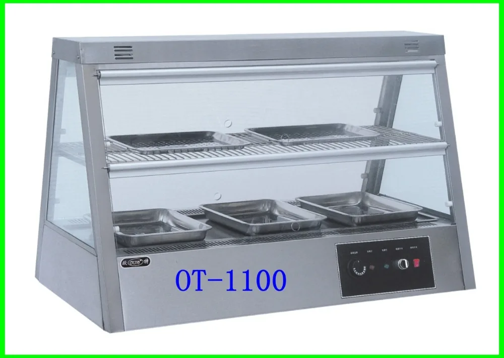 Kitchen Equipment For Restaurant With Best Price Buffet Stainless Steel Food Warmer Glass Showcase(OT-6P)