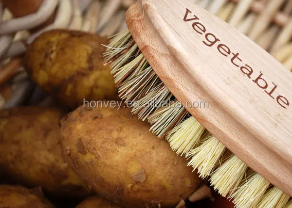 
5-1/4 Inch Hard and Soft Side Kitchen Cleaning Vegetable Brush 