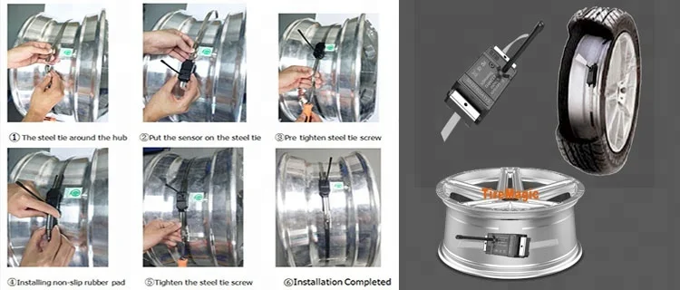 Psi TPMS 6 датчик для грузовика, система контроля давления в шинах грузовика