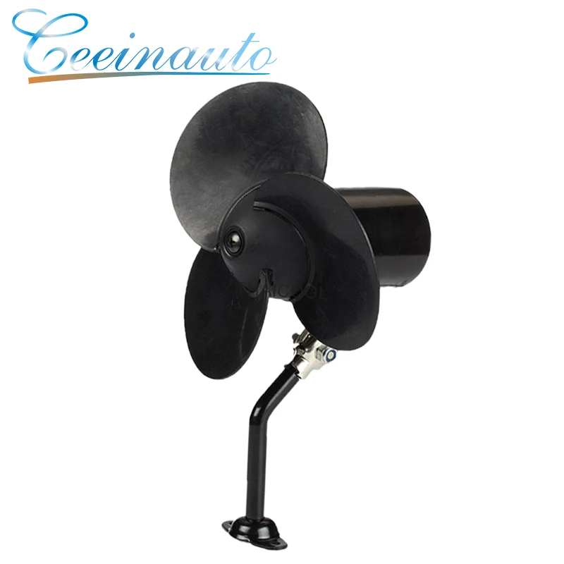 3pcs Rubber Blade 5 inch 24V DC bus fan safety car cooling fan for driver