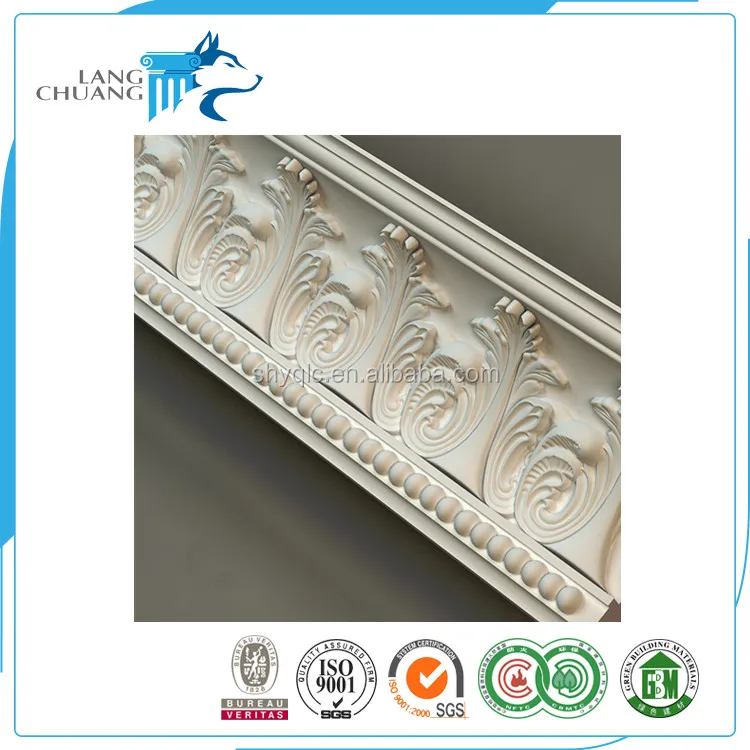 
House Decoration PU Foam Frame Moulding For Ceilling Corner 