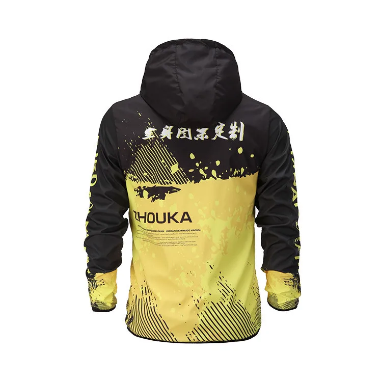 Unique Design High End  Breathable Printing Clothes  Mens Winter Windbreaker Jacket