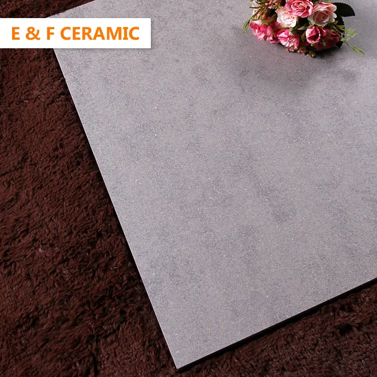 
600x600 Foshan Subway Station Matte Anti-slip Porcelain Tiles Rough Antique Grey Rustic Glazed Floor Tiles 