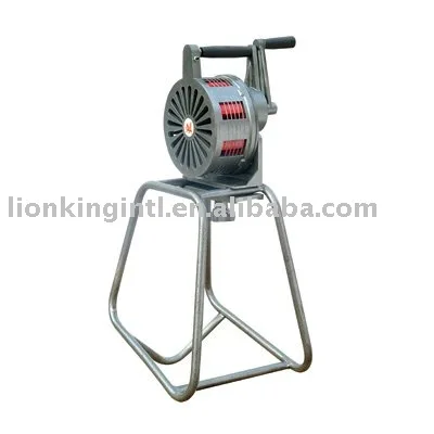 hand operated Siren LK-120,crank siren with stand,civil defence siren