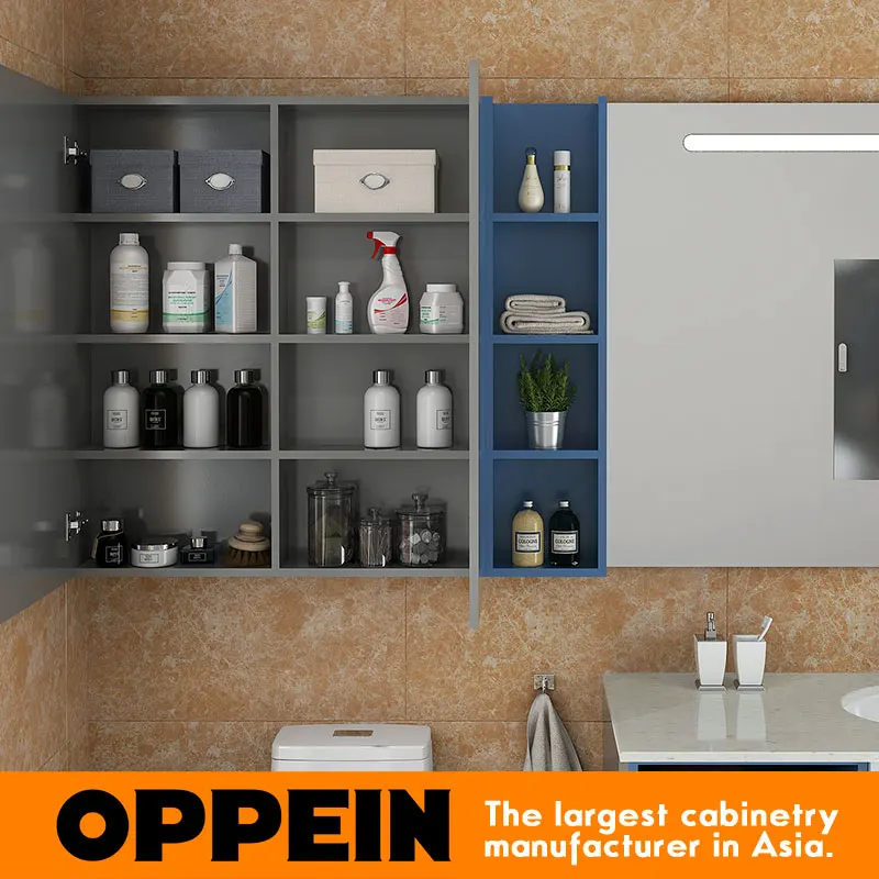 Black and White Acrylic Block Board Modern Bathroom Cabinet