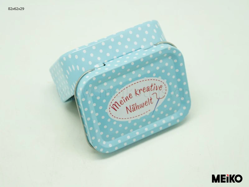 custom tin gift jewelry box with metal clasp