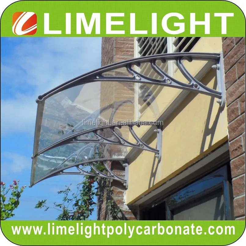 DIY polycarbonate awning for window awning and door canopy