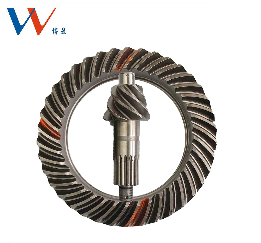 Gleason hypoid spiral bevel crown and pinion axle gears for yutong bus 6m-12m