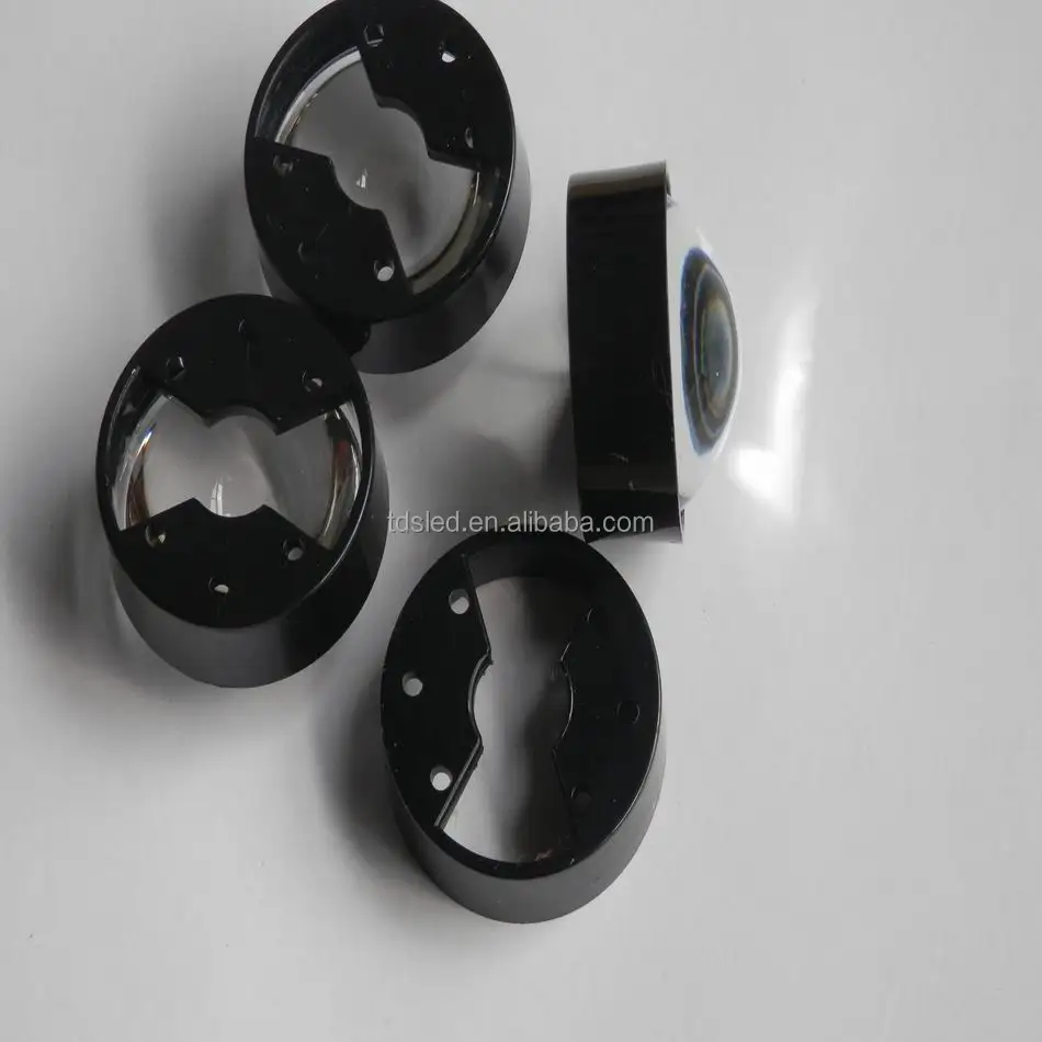 60 degree plano convex PMMA Led lens 23mm x 8mm with holder