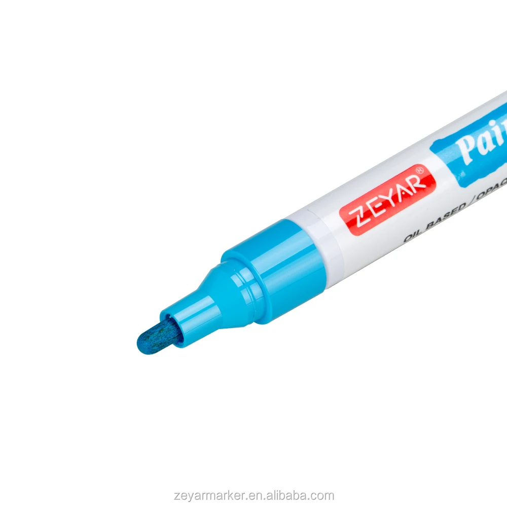 ZEYAR 21 color Set of medium point Tip oil based paint marker pen valve-action multichem ink teibow tip