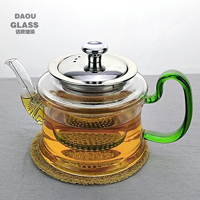 multifunctional teapot super transparent pear shaped heat-resistant glass pot 450ml easy to use