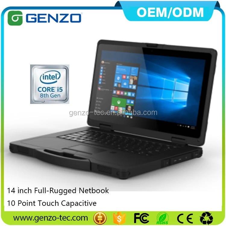 14 inch 700 NITS 8GB / 16GB RAM Not USED Rugged Laptop with Fingerprint Rugged Laptop military computer