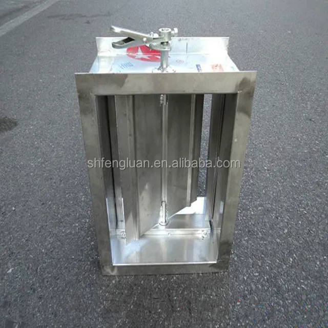 competed price galvanized steel rectangular adjustable valve for duct volume control damper