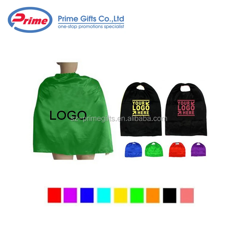 High Quality Custom Logo Printed Superhero Capes for Kids