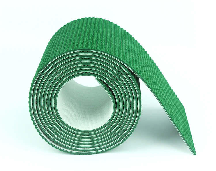 Factory Price Green Wave Grass Anti-skid PVC Coated Rough Top Conveyor Belt for For Marble /Stone/ Mining