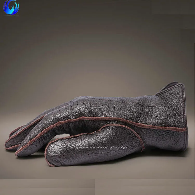 Высококачественные перчатки из натуральной оленьей кожи для мужчин (60625730619)