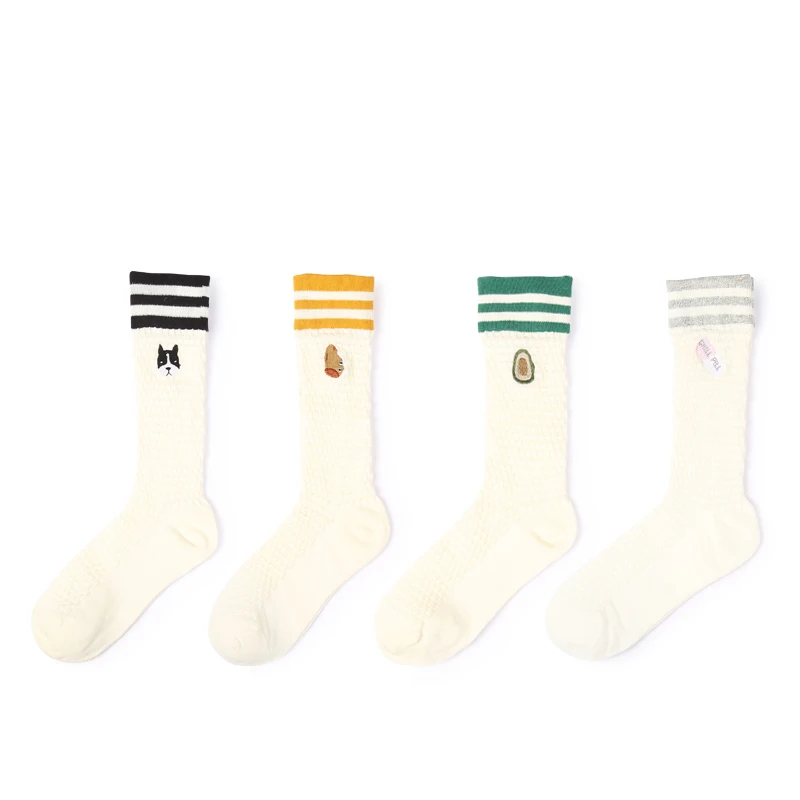 bamboo fiber customized logo fashion thicken towel woman sock hosiery