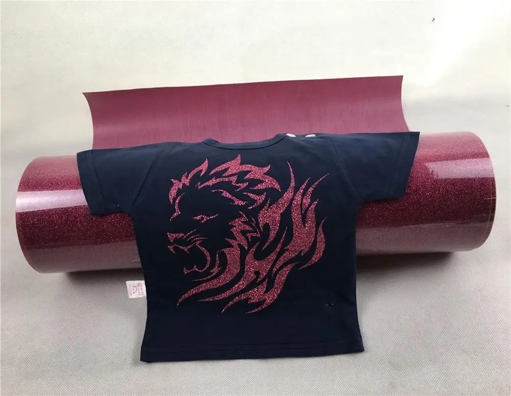 
Original Easy weed pink Glitter heat press vinyl film/ heat transfer vinyl for clothing 