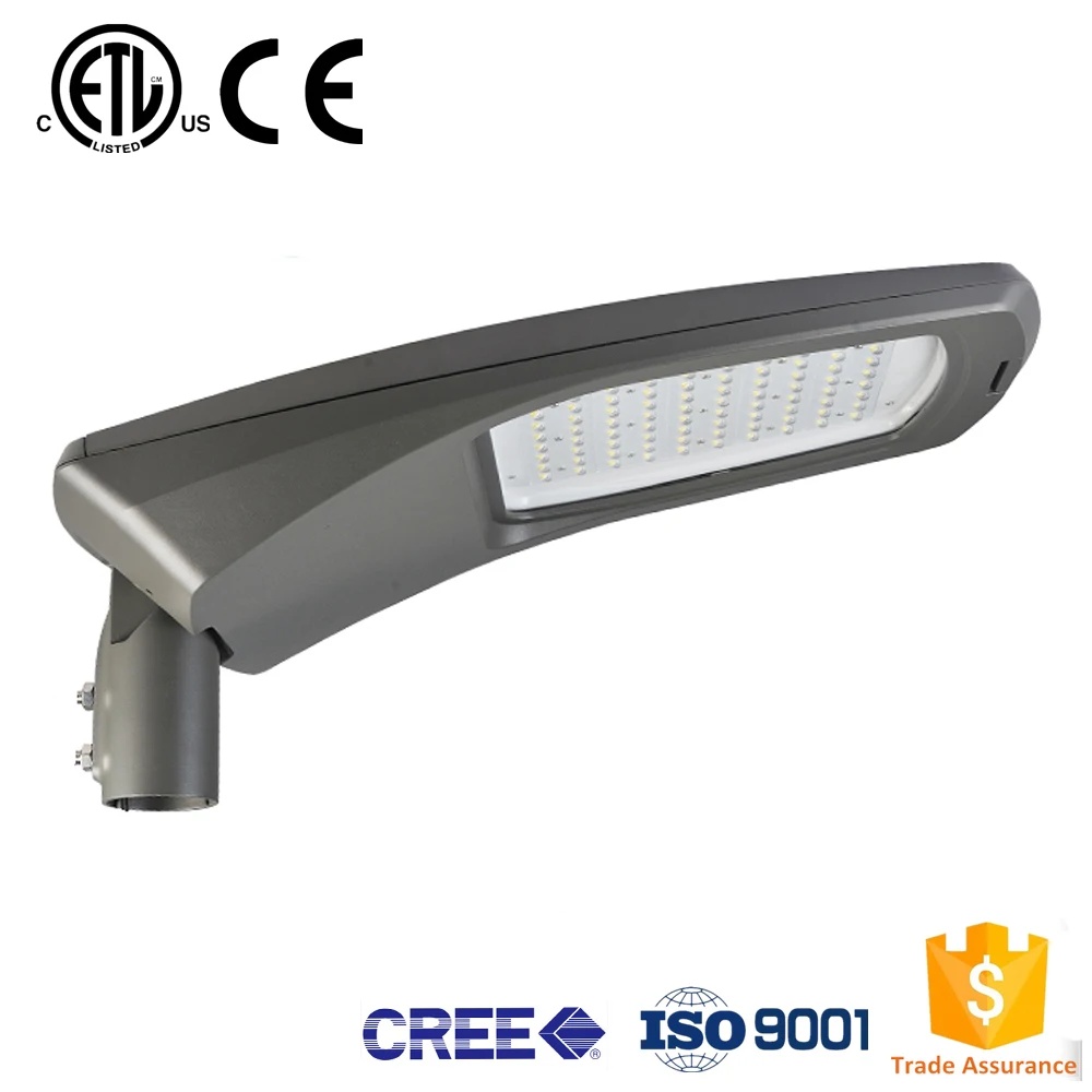 IP66 IK08 AC120-277v ETL CE CB ROHS certificate 180w LED street light
