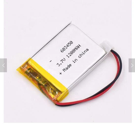 Customized rechargeable lithium polymer battery 3.7v 1200mah battery 603450