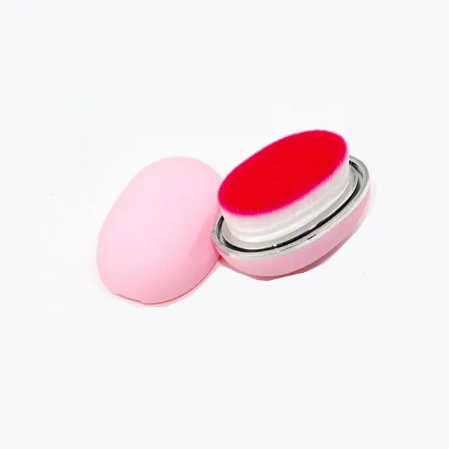 1pc 3D cheap egg shape Ellipse mini cute foundation powder cosmetic makeup brush