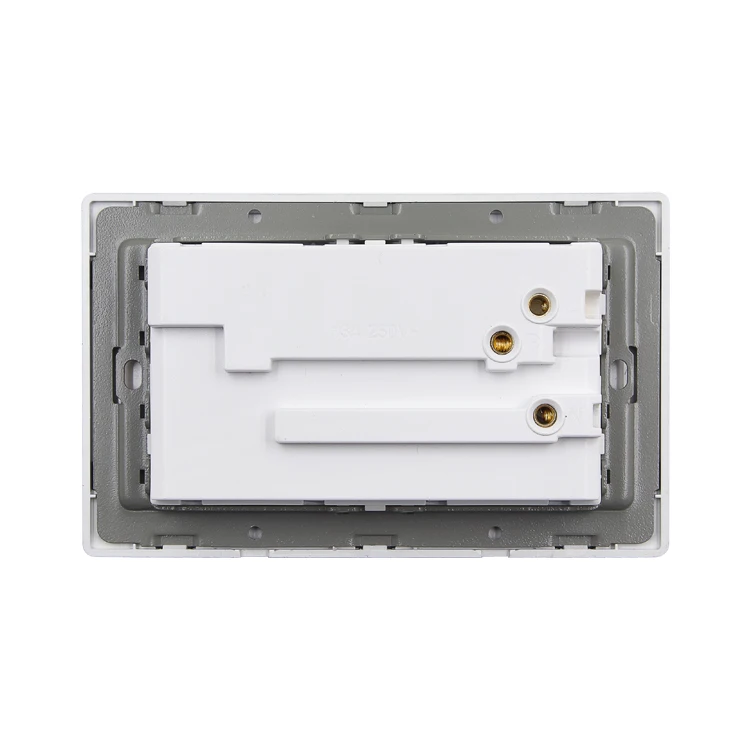 2 Gang переключатель гнездо европейский стандартный двойной Великобритании 13A розетки с Настенные переключатели