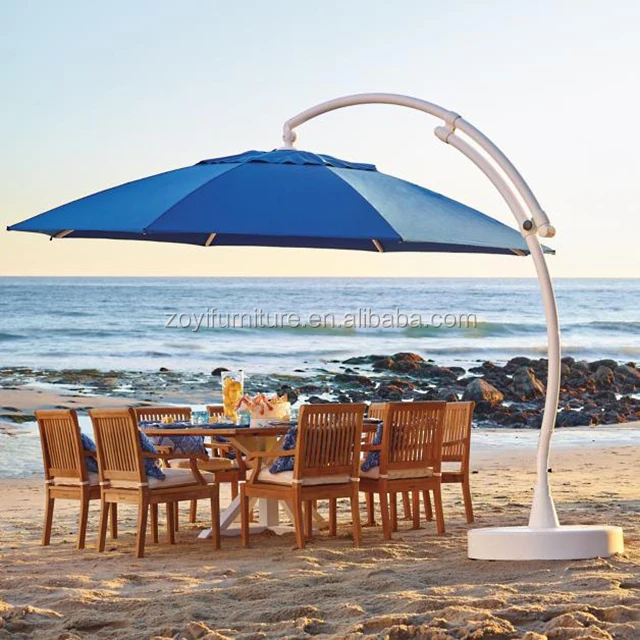 outdoor hanging banana umbrella garden beach patio sun parasol restaurant umbrella