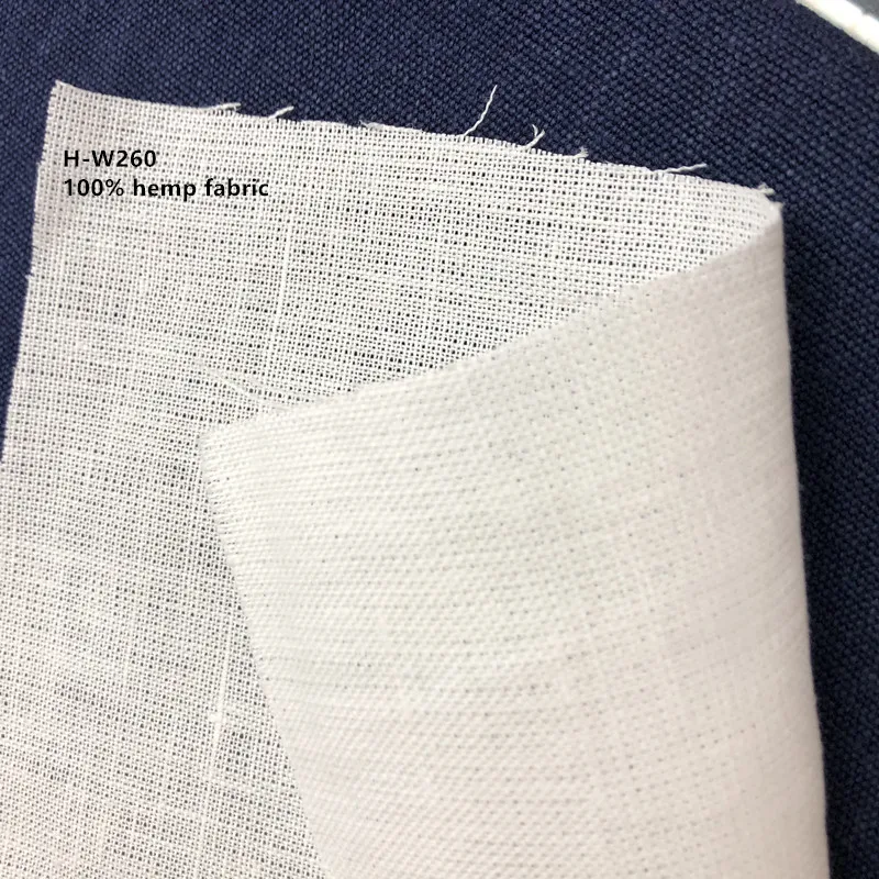 
Washed 100% Hemp Fabric For Garment And Shirt , Natural 260gsm Hemp Fabric In Stock 